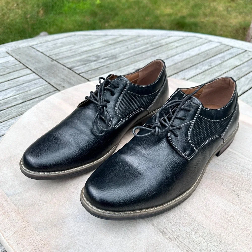 Sonoma Goods For Life Mens Jack Black Derby Dress Shoes Black Size 10.5